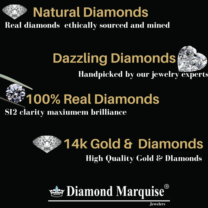 Amethyst 1.15ct & Diamond 0.36ct Earrings - 14kt Gold