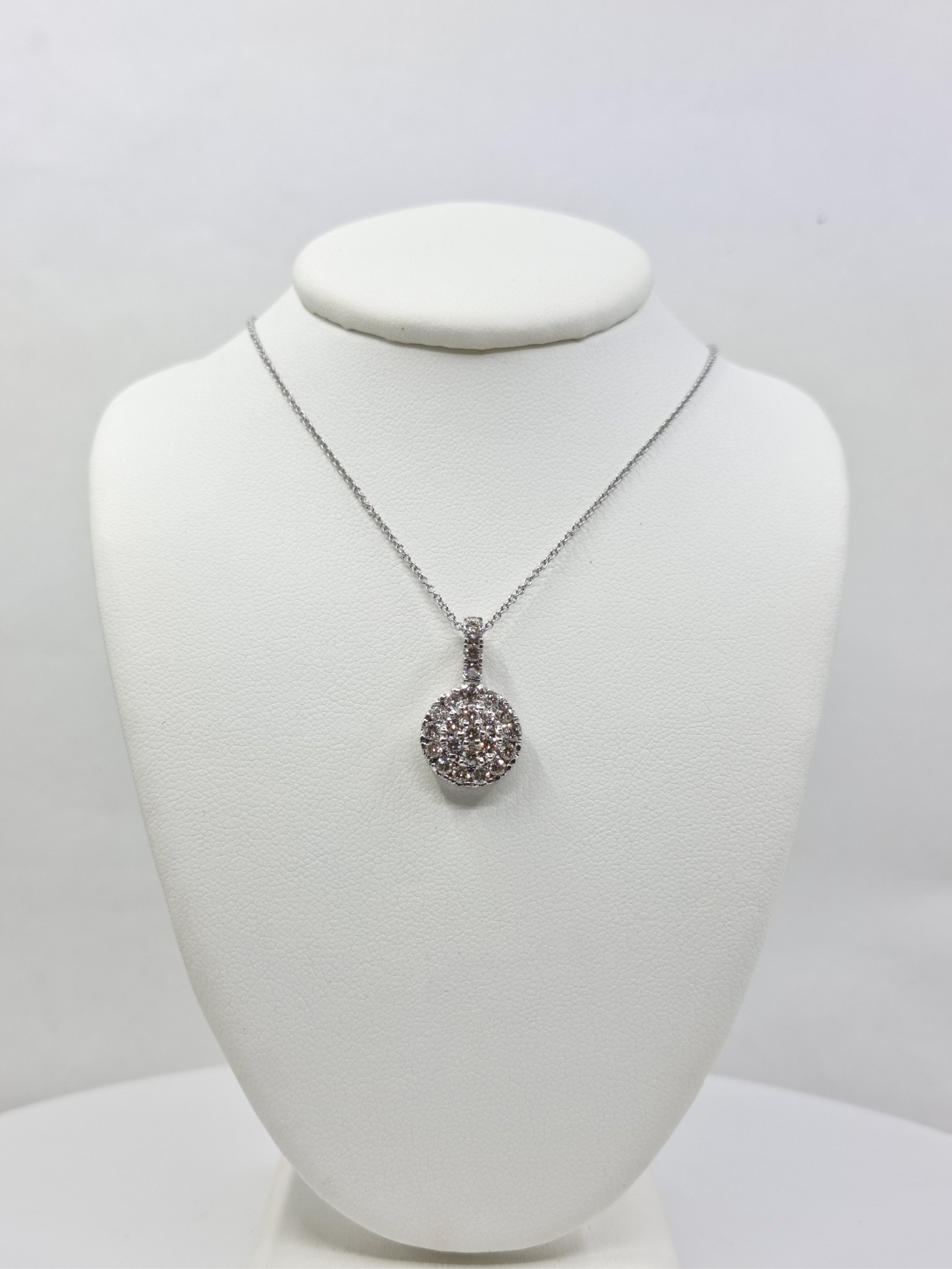 SeaFraa Round Diamond Necklace 1.15 carats of diamonds in 14kt Gold