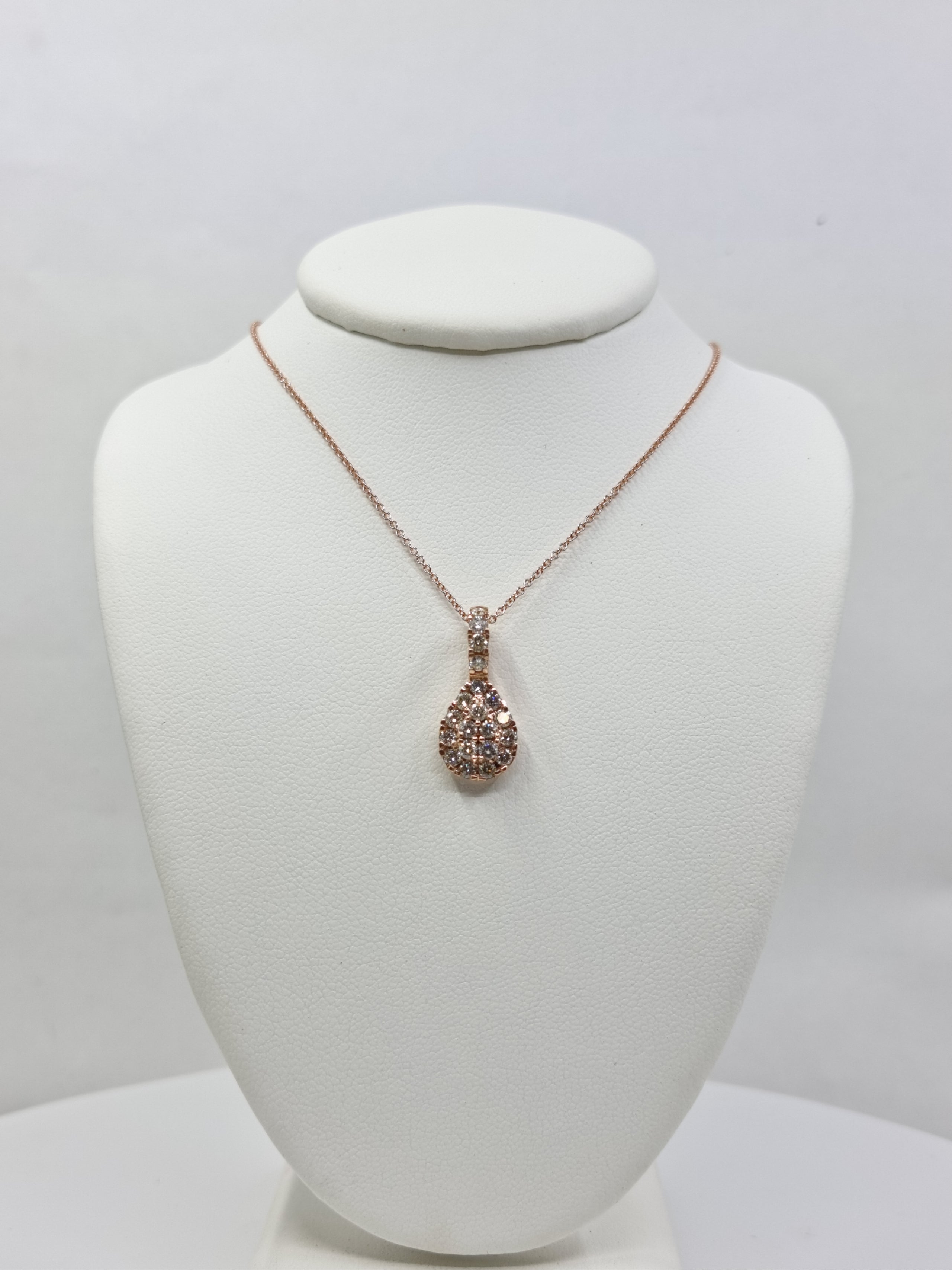 SeaFraa Pear Shape Diamond Necklace 1.10 carats of diamonds in 14kt Gold