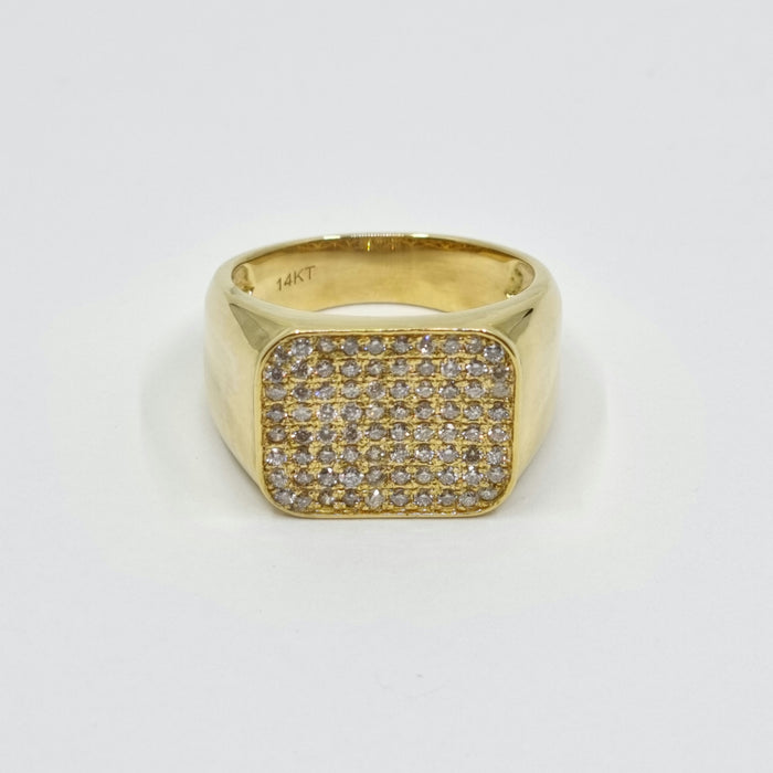 Men's Ring Diamonds 1.05 ct tw 14kt Gold