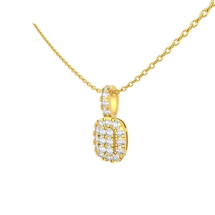 SeaFraa Cushion Shape Diamond Necklace 1.06 carats of diamonds in 14kt Gold
