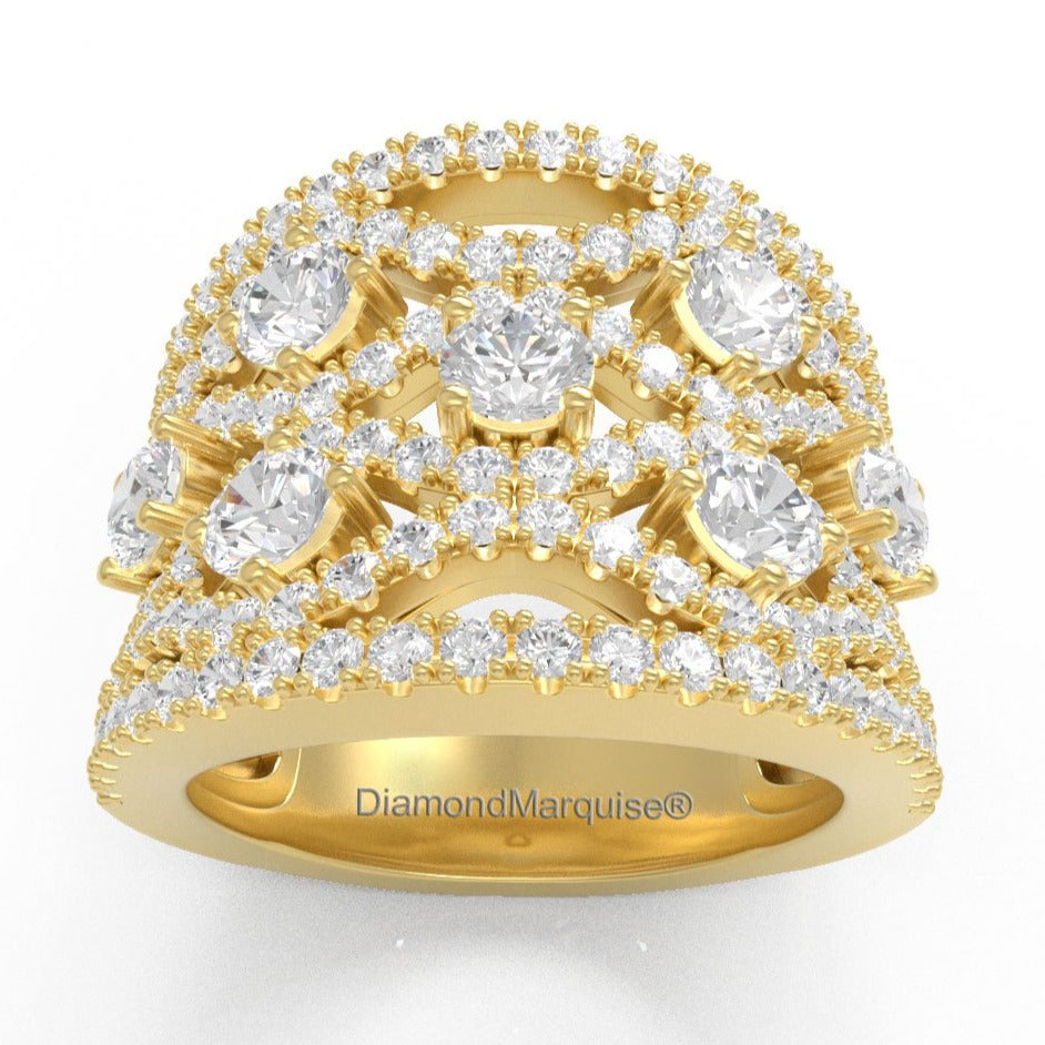 Diamond Ring Women's 3.00ct tw with 14kt Gold