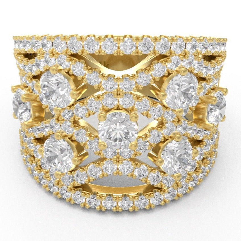 Diamond Ring Women's 3.00ct tw with 14kt Gold