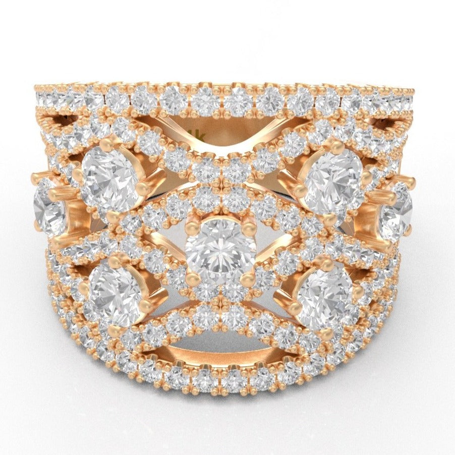 Diamond Ring Women's 3.00ct tw with 14kt Gold