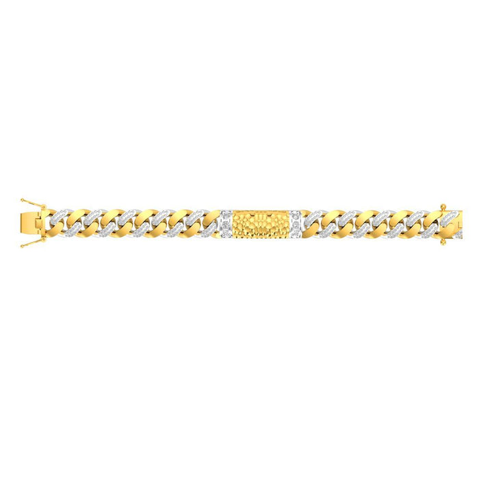 Women's Philip Amore Diamond VIP Bracelet 14MM 9" 14kt Gold Diamonds 5.05 ct tw