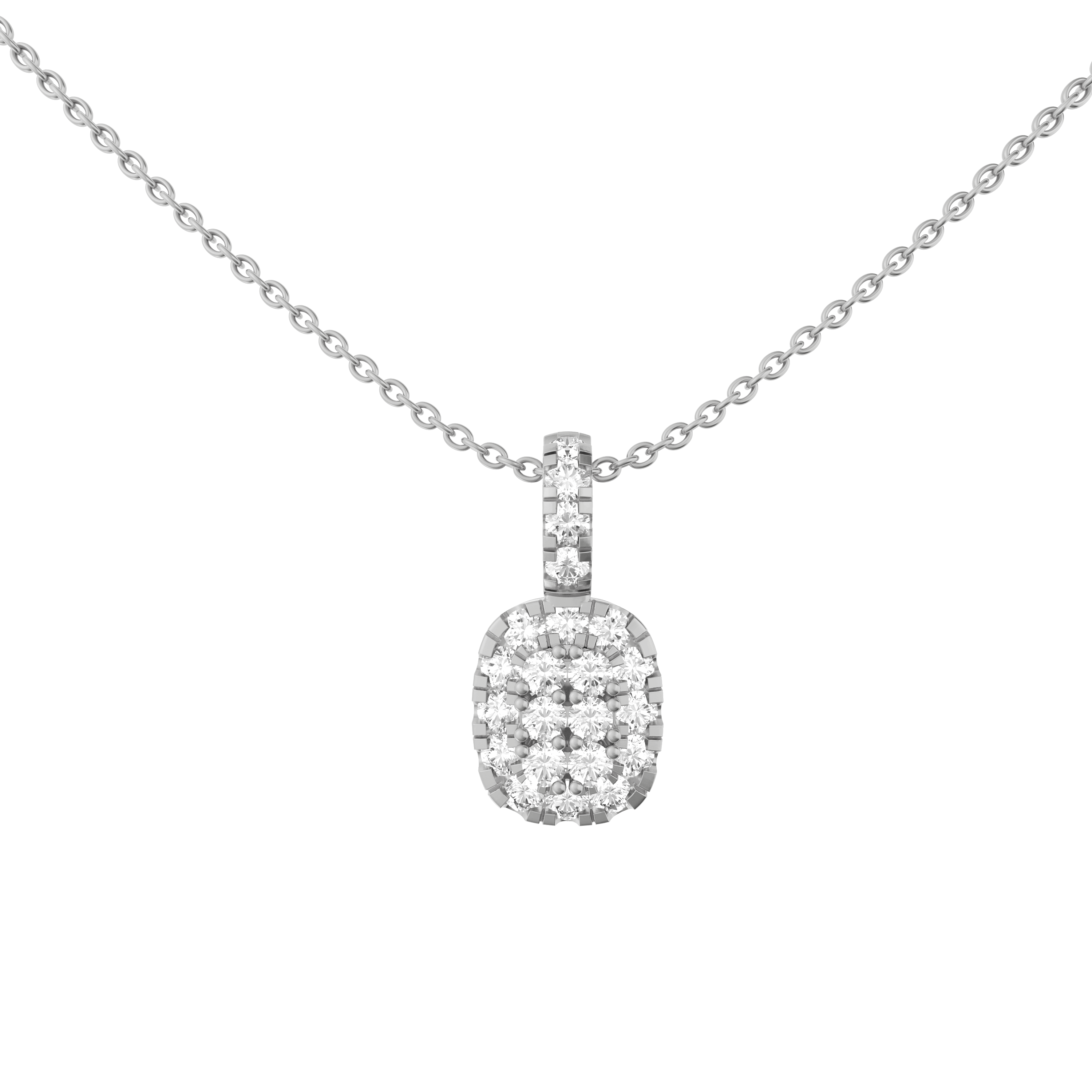 SeaFraa Cushion Shape Diamond Necklace 1.06 carats of diamonds in 14kt Gold