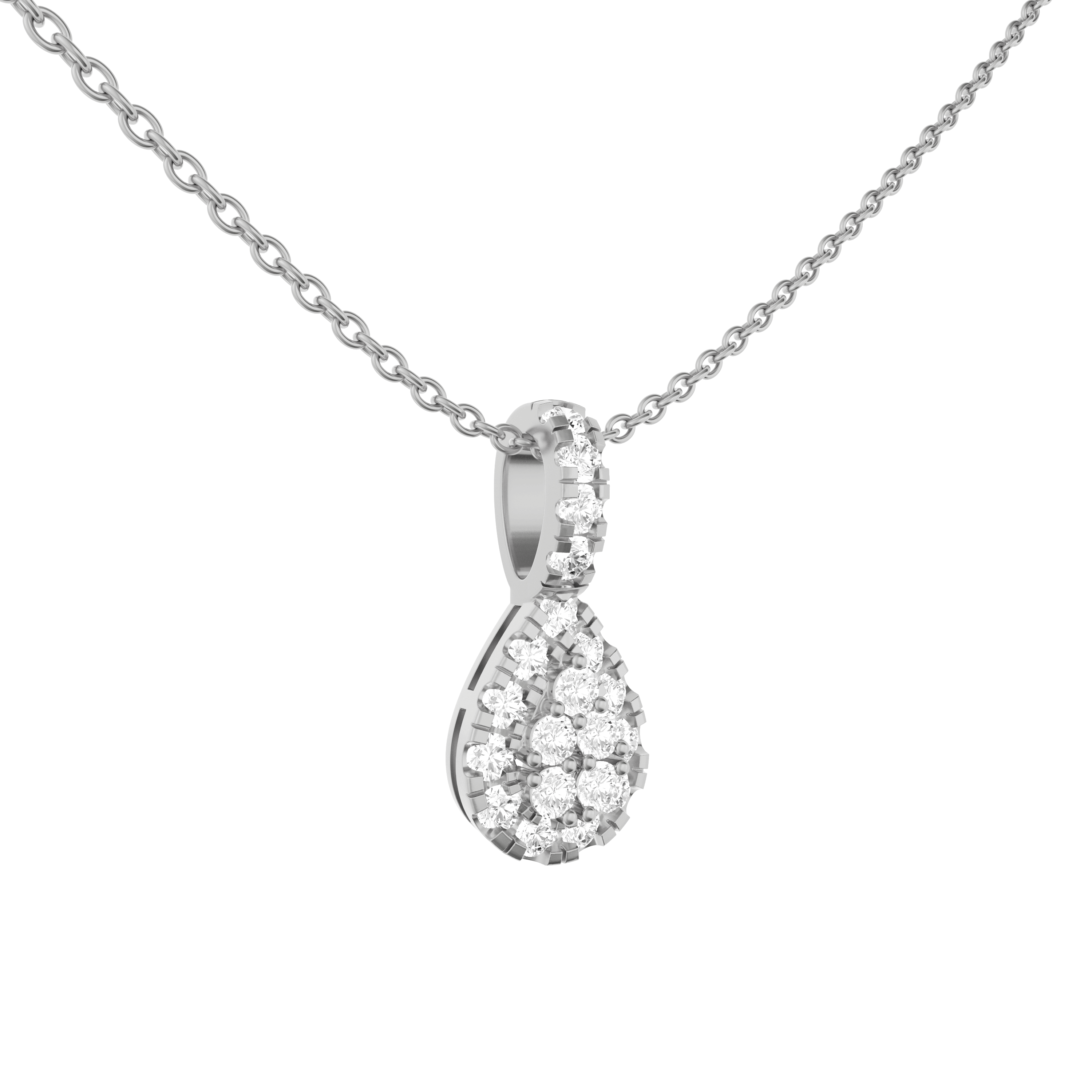 SeaFraa Pear Shape Diamond Necklace 1.10 carats of diamonds in 14kt Gold