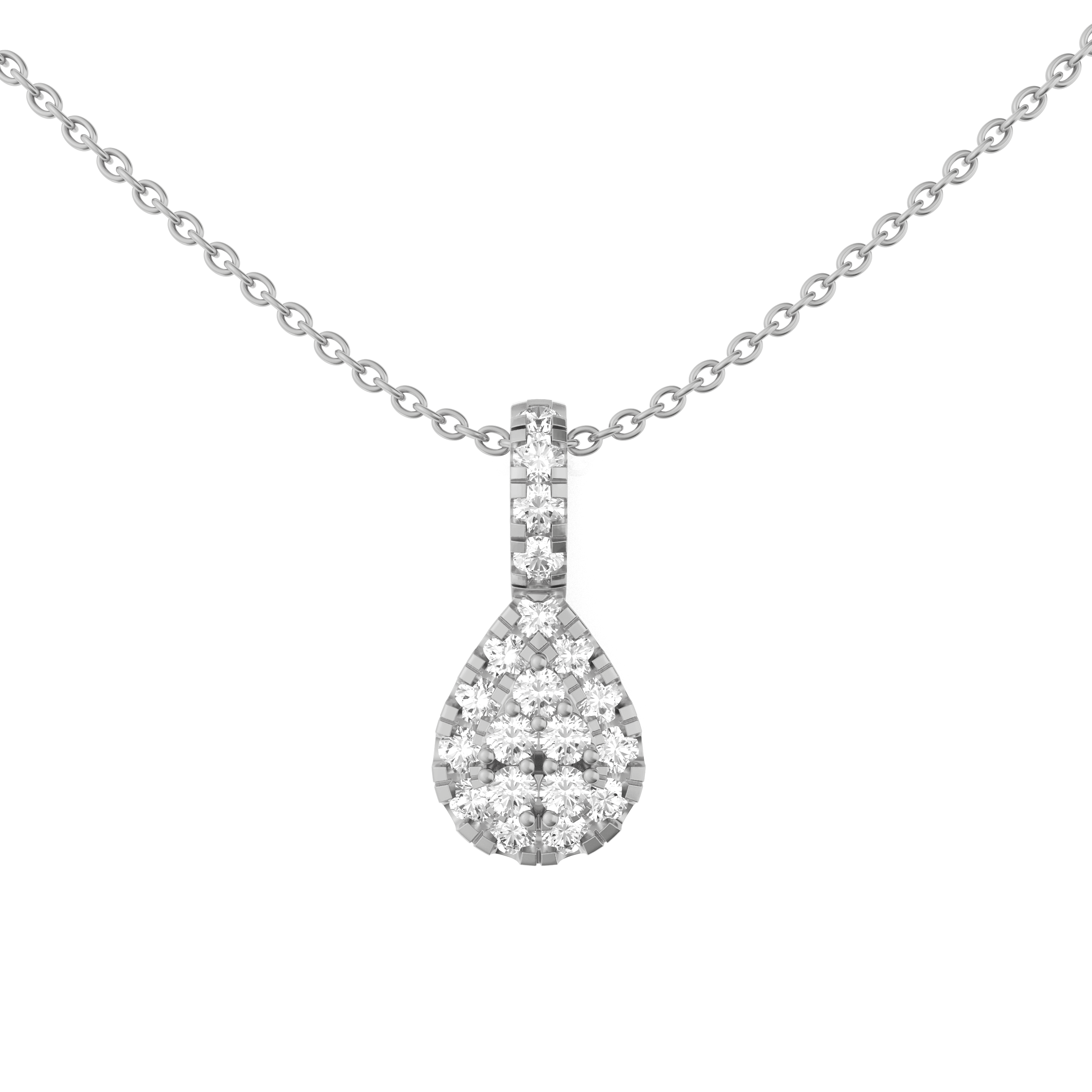 SeaFraa Pear Shape Diamond Necklace 1.10 carats of diamonds in 14kt Gold