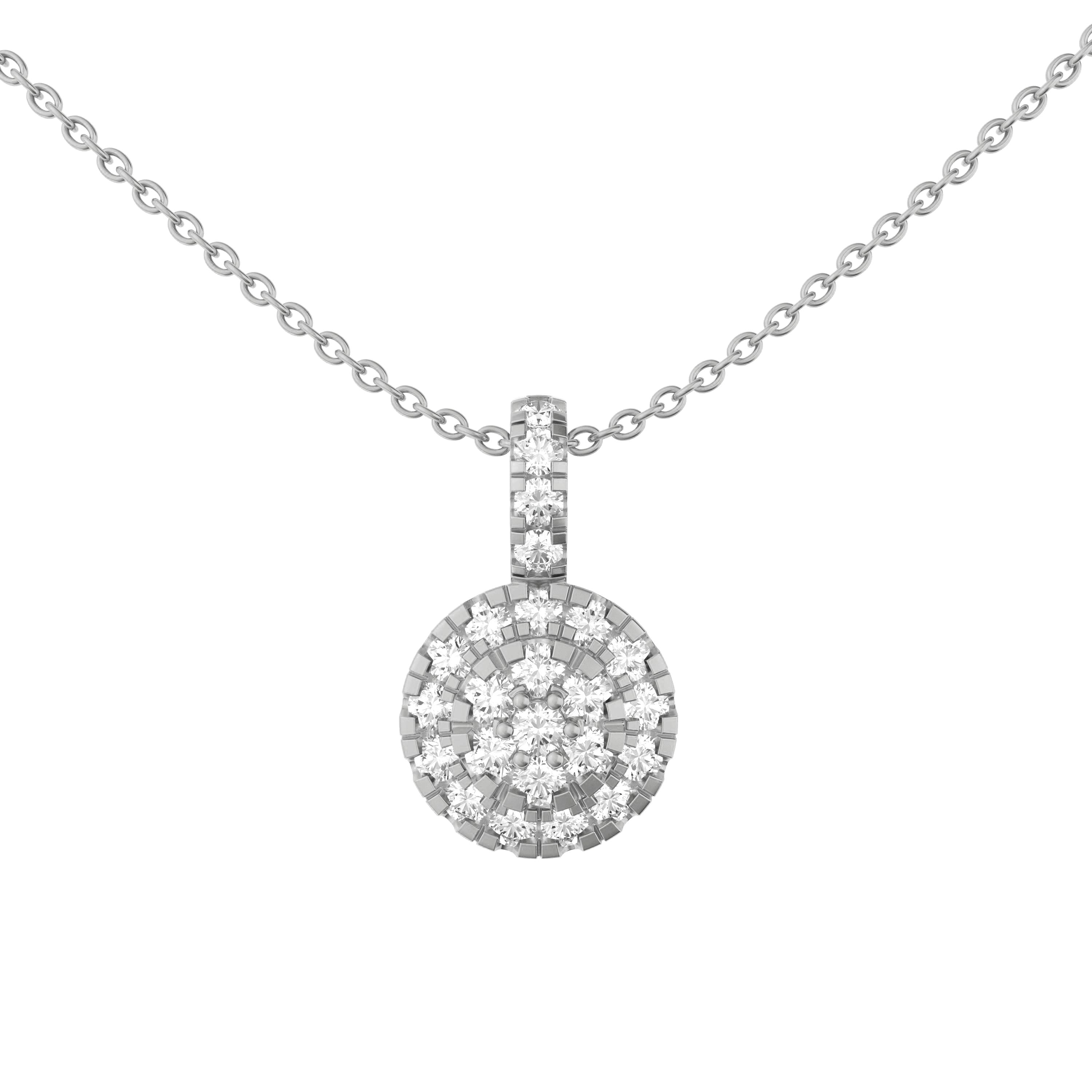 SeaFraa Round Diamond Necklace 1.15 carats of diamonds in 14kt Gold