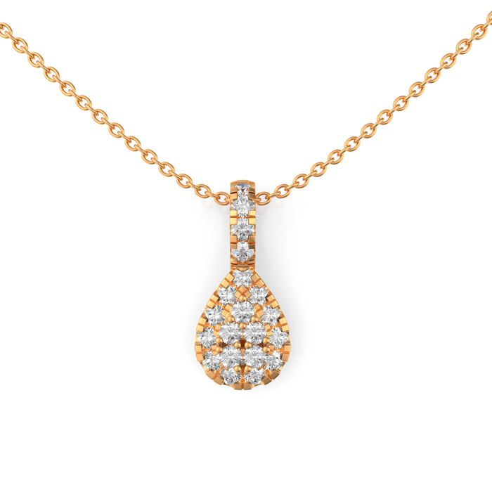 SeaFraa Pear Shape Diamond Necklace 1.10 carats of diamonds in 14kt Gold
