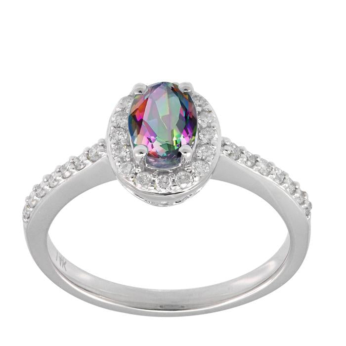 Caymanique Ring in 925 Sterling Silver and CZs, 1.50cttw