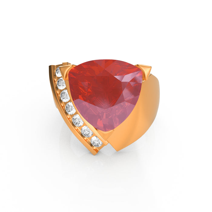 “Trillionaire” Ring with 6.03ct Trillion Dominicanique