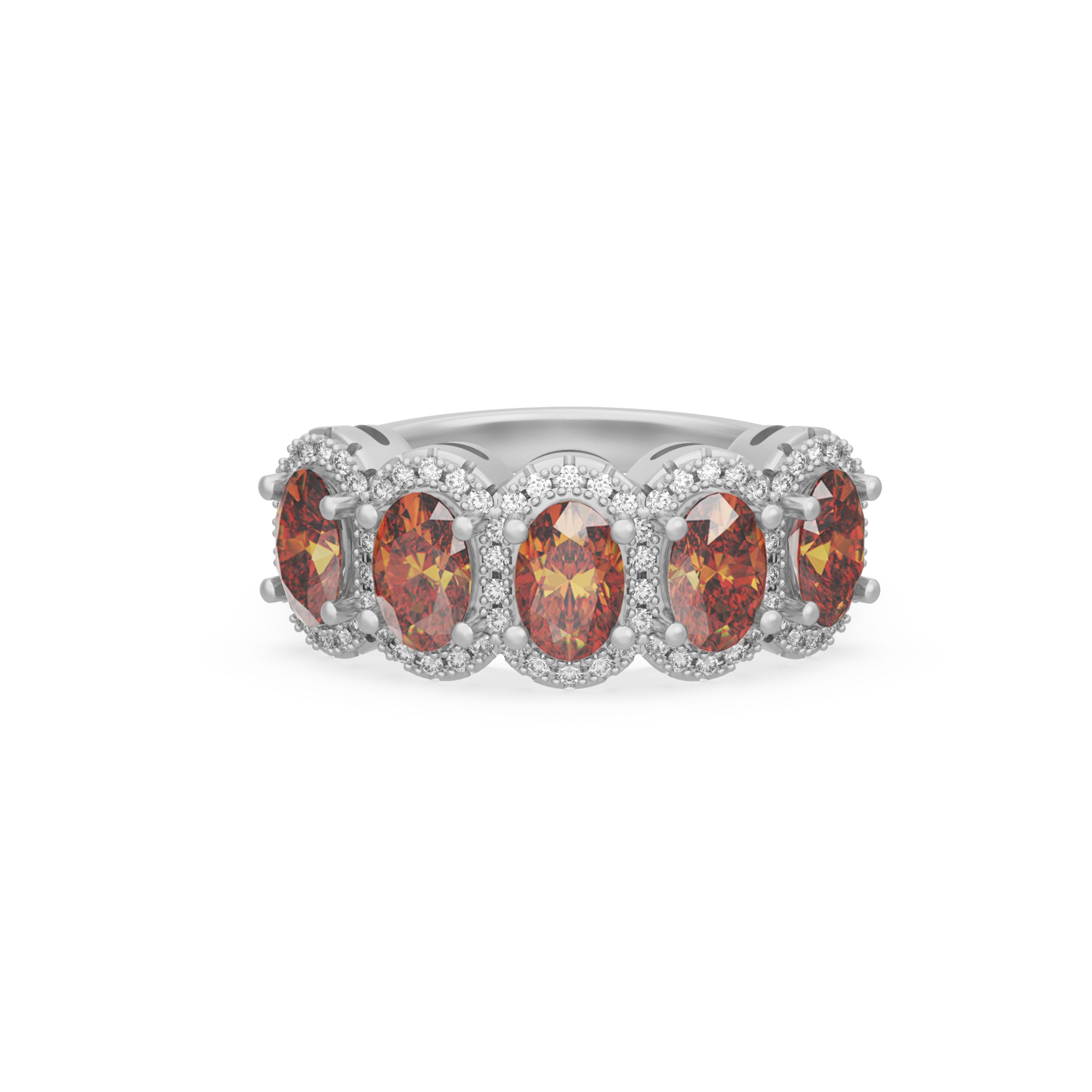 “Ovals R Us” Ring classically done in vibrant Roatanique