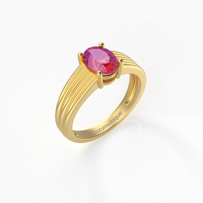 "Adore You" Ring with 1.36ct Pink Rose