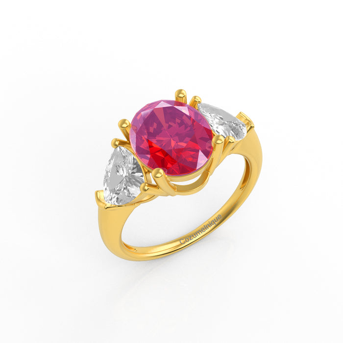 "Classic Bliss" Ring with 2.55ct Cozumelique