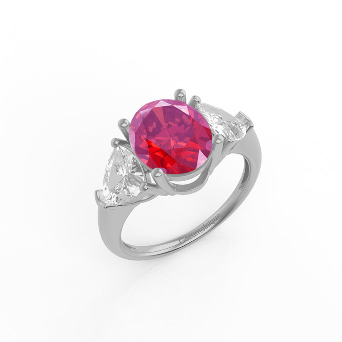 "Classic Bliss" Ring with 2.55ct Cozumelique