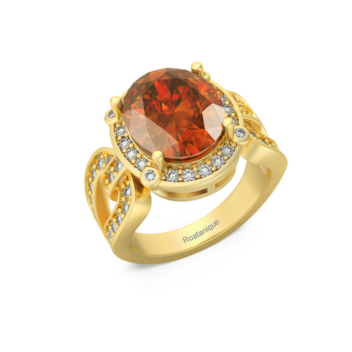“Infinite Glamour” Ring accented with 5.05ct Roatanique