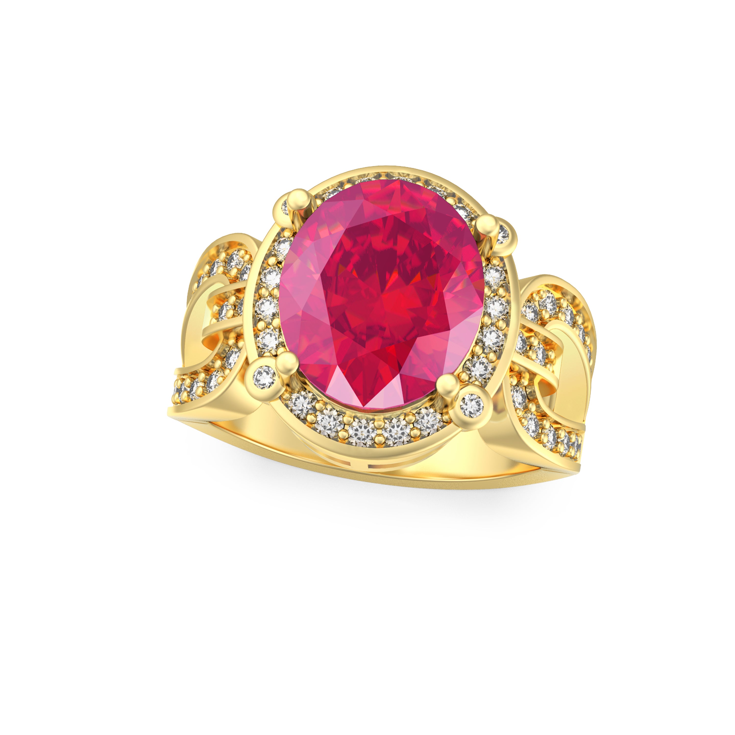 “Infinite Glamour” Ring accented with 5.05ct Cozumelique
