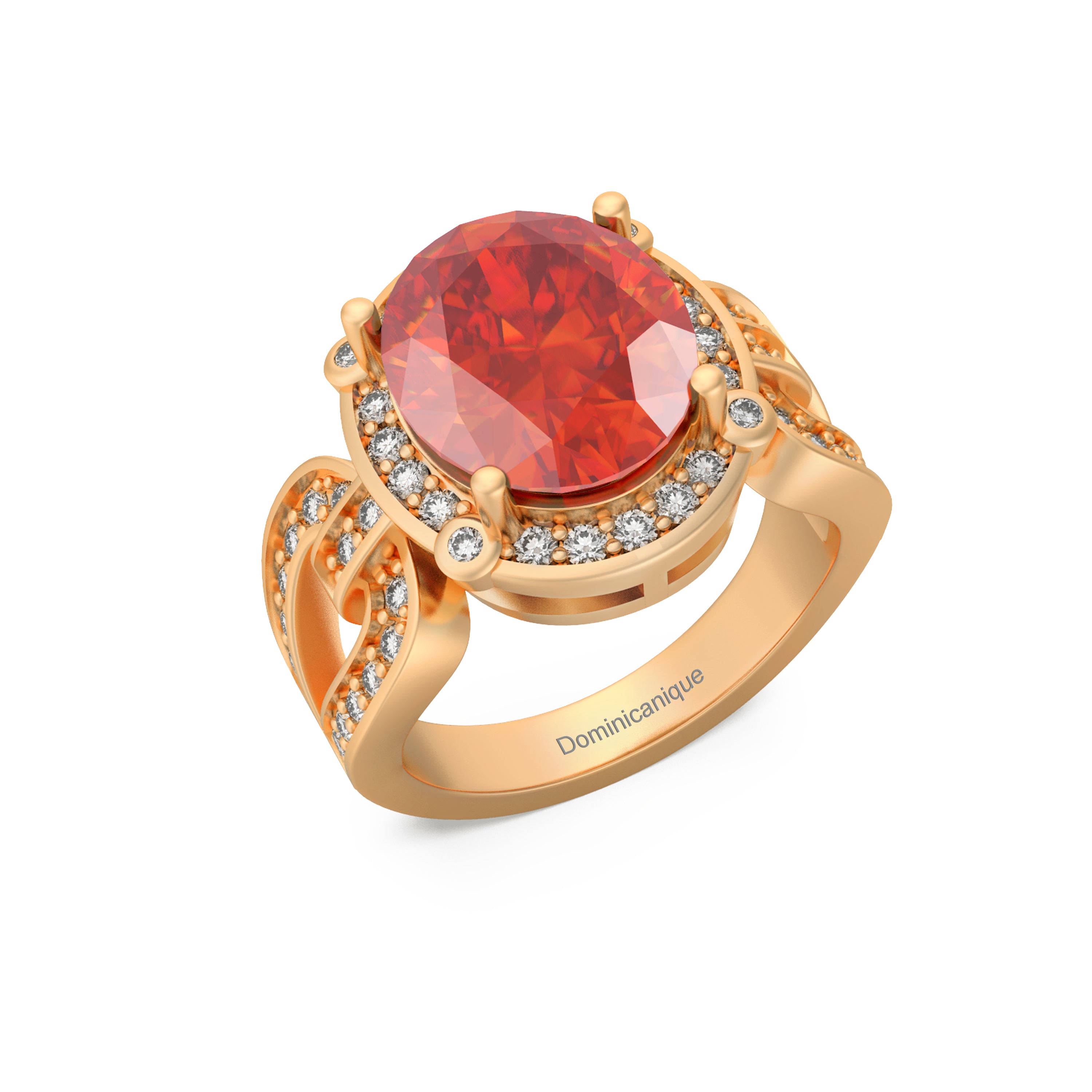 “Infinite Glamour” Ring accented with 5.05ct Dominicanique