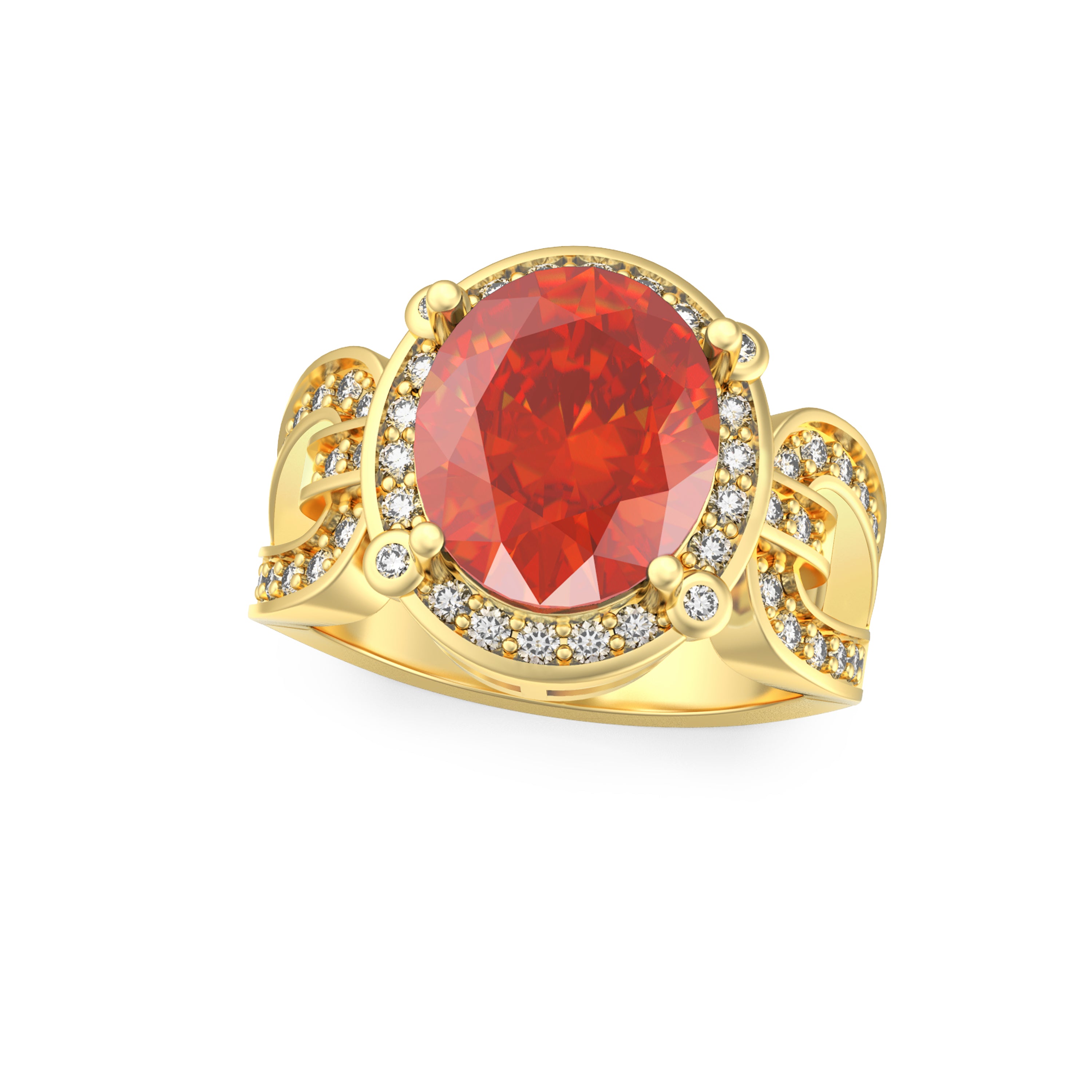 “Infinite Glamour” Ring accented with 5.05ct Dominicanique