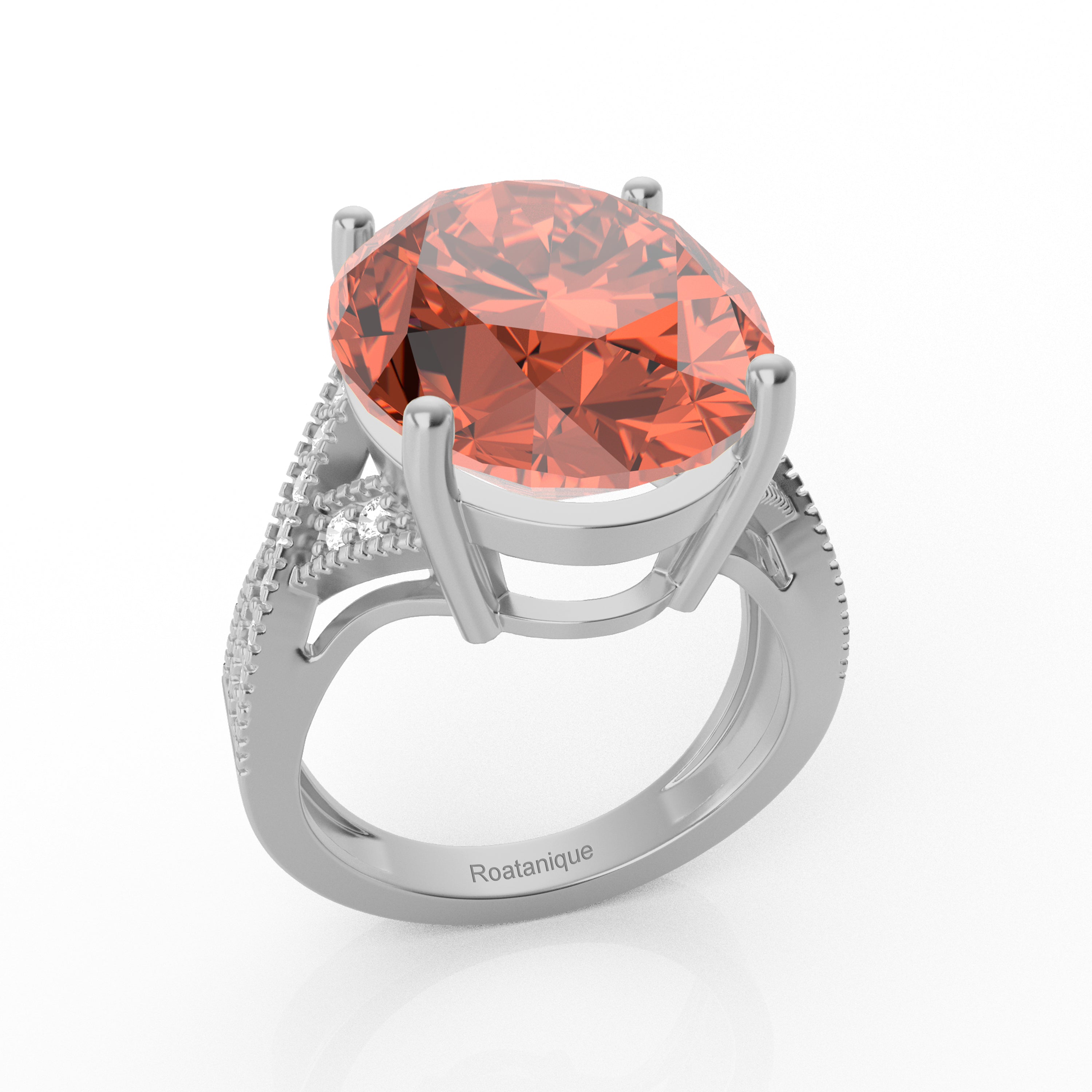 “Eye of Light” Ring accented with 9.35ct Roatanique