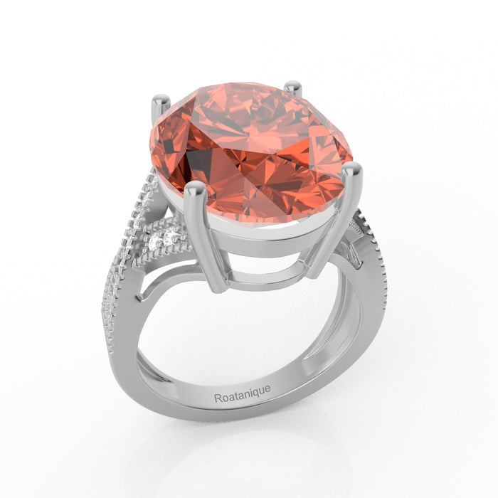 “Eye of Light” Ring accented with 9.35ct Roatanique