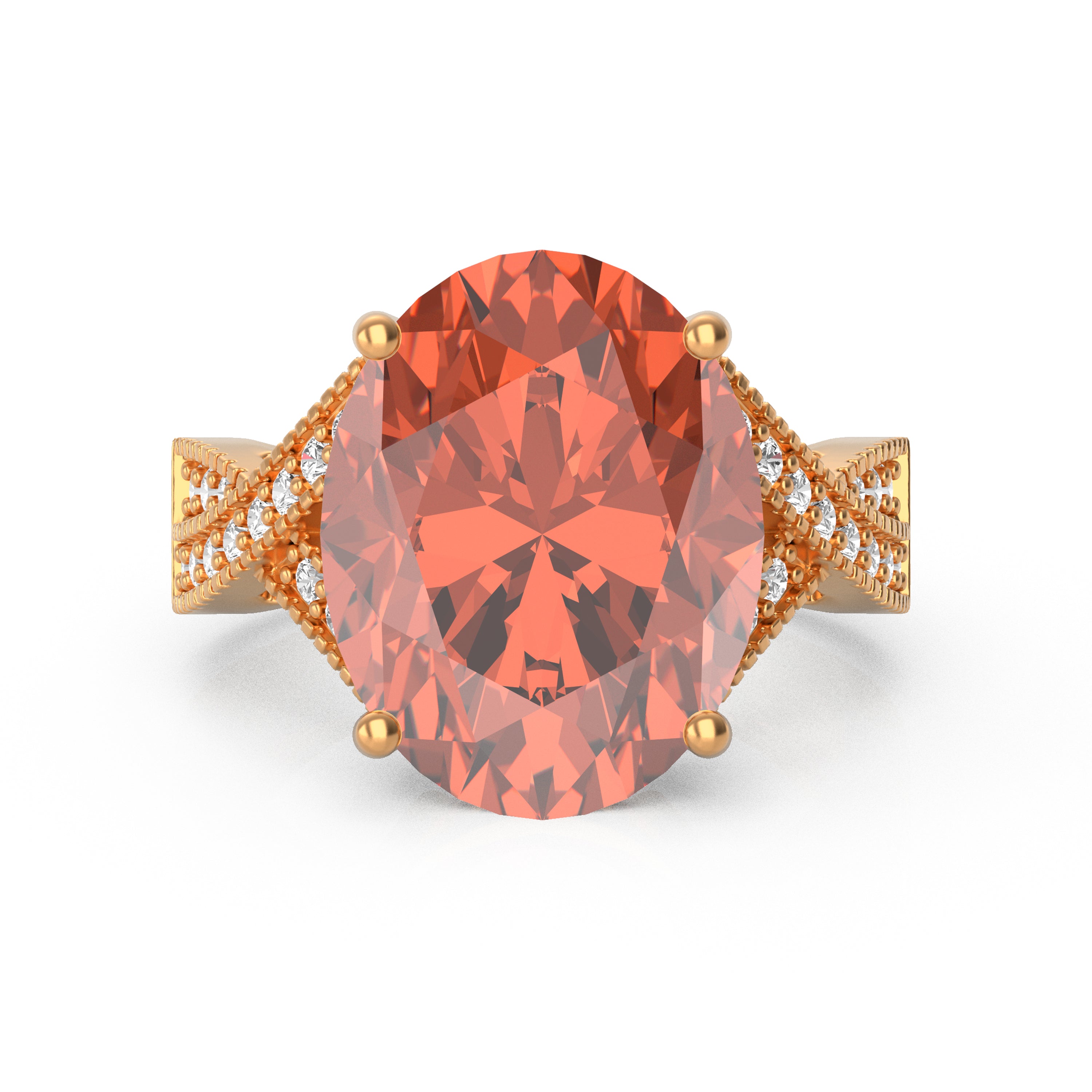 “Eye of Light” Ring accented with 9.35ct Roatanique