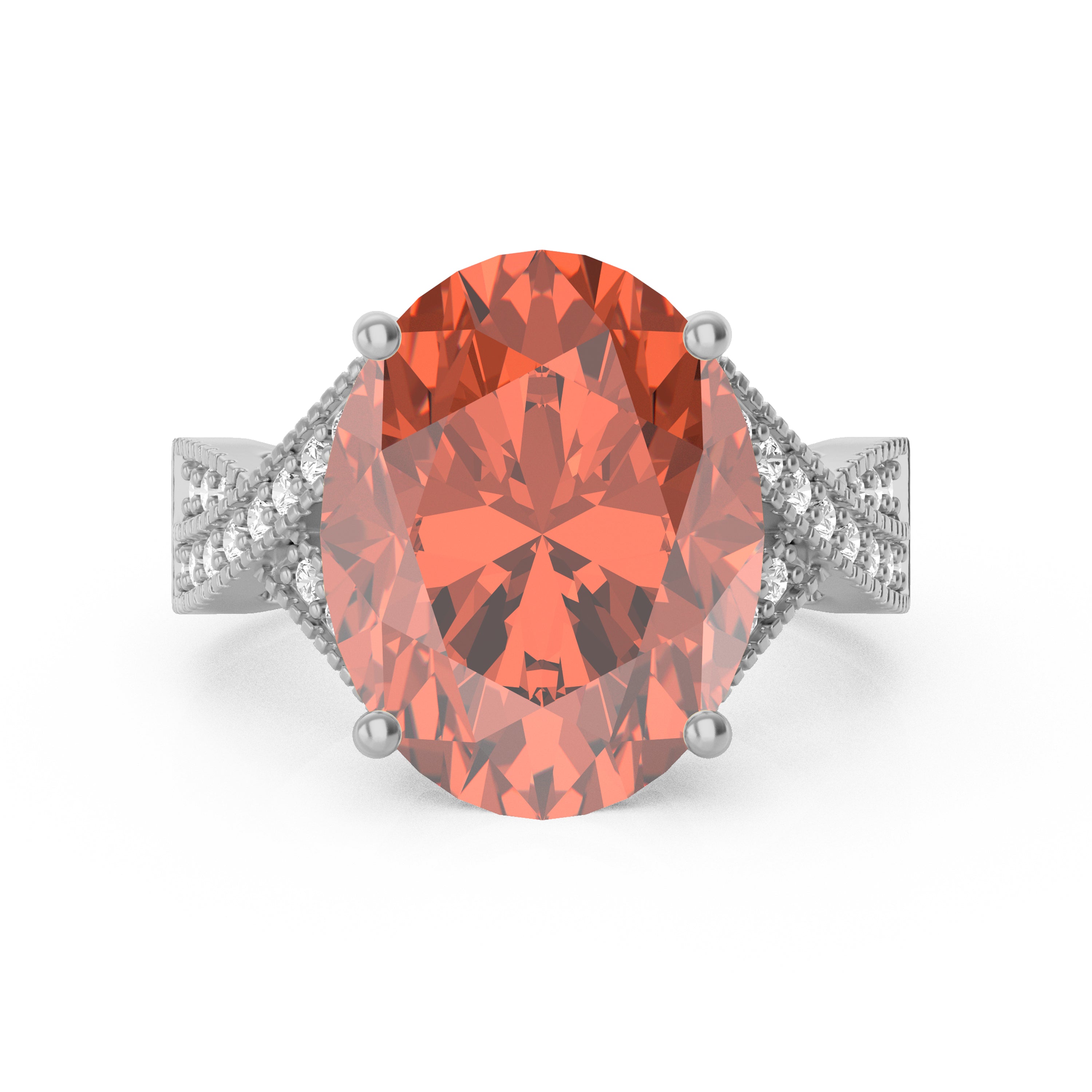 “Eye of Light” Ring accented with 9.35ct Roatanique