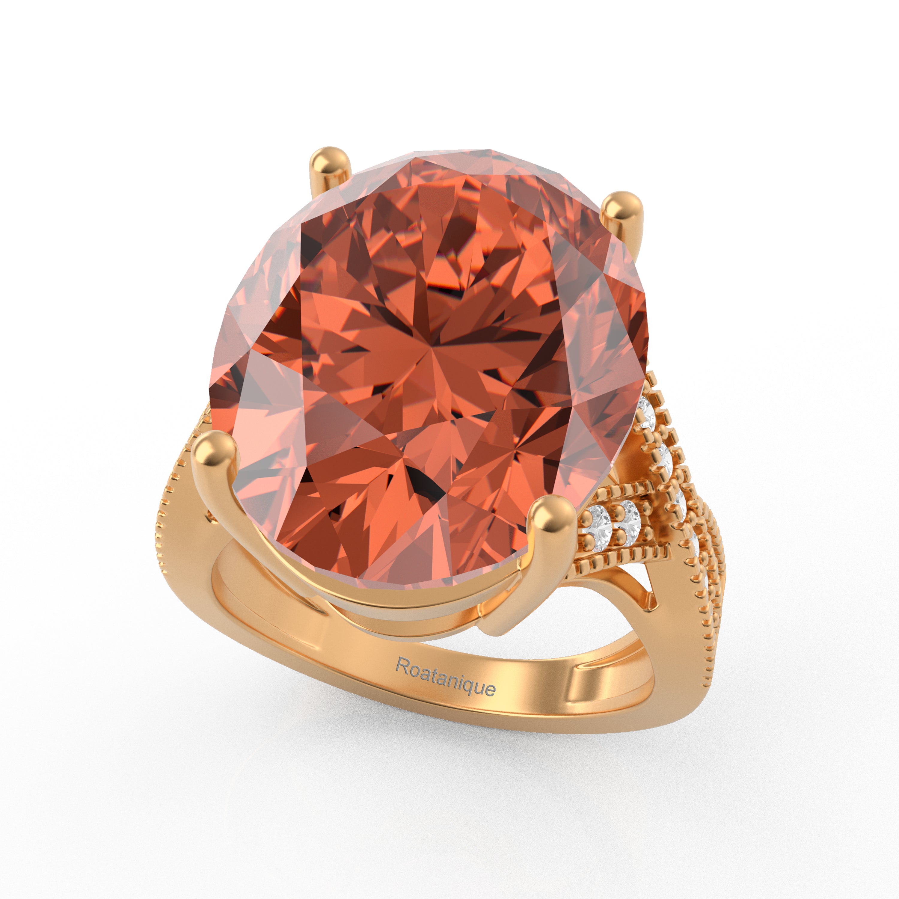 “Eye of Light” Ring accented with 9.35ct Roatanique