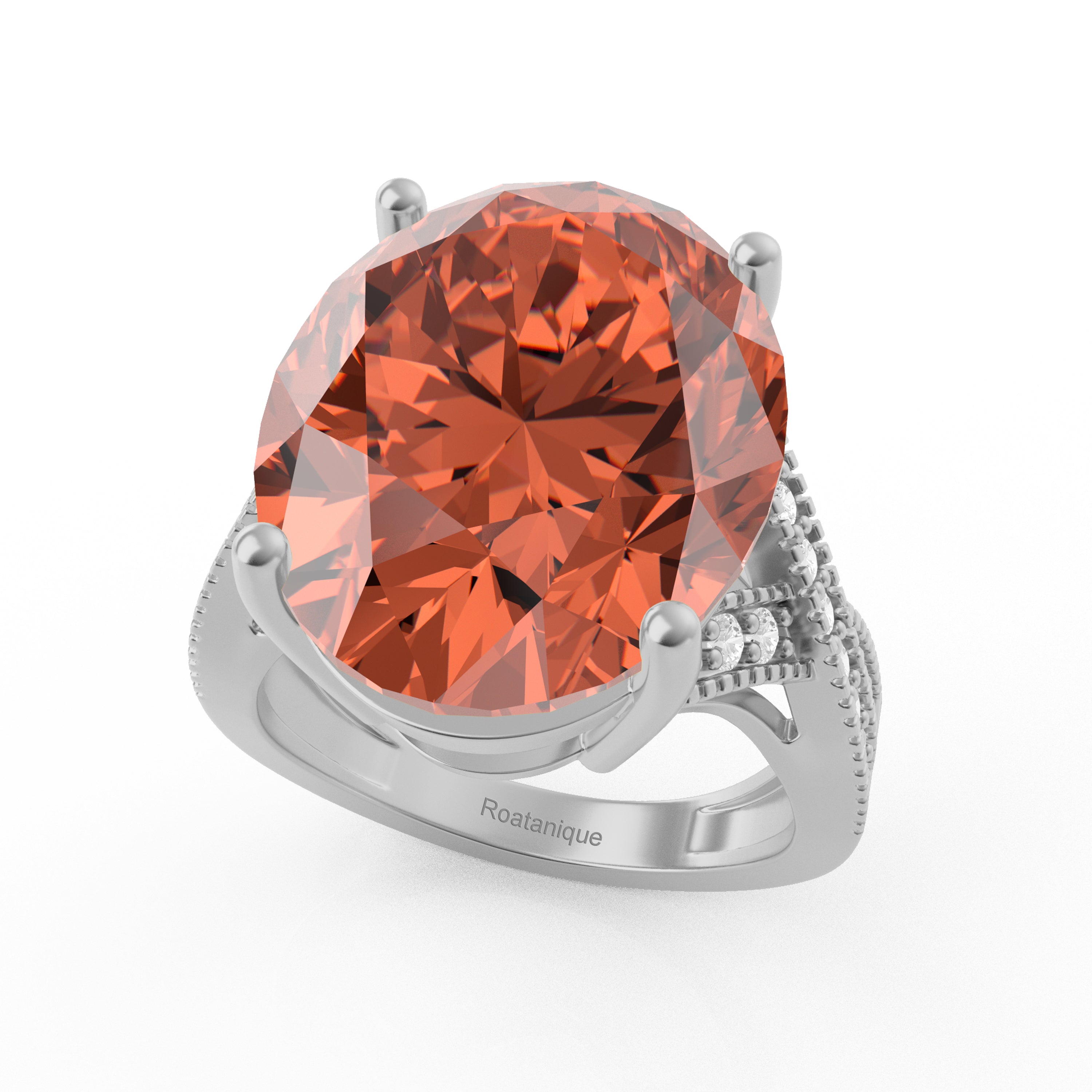 “Eye of Light” Ring accented with 9.35ct Roatanique