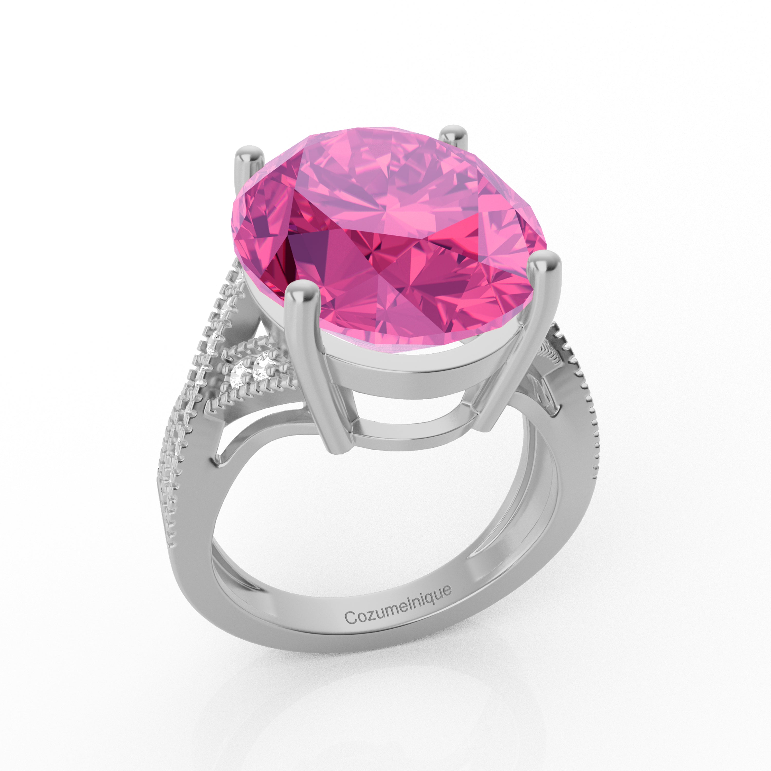 “Eye of Light” Ring accented with 9.35ct Cozumelique