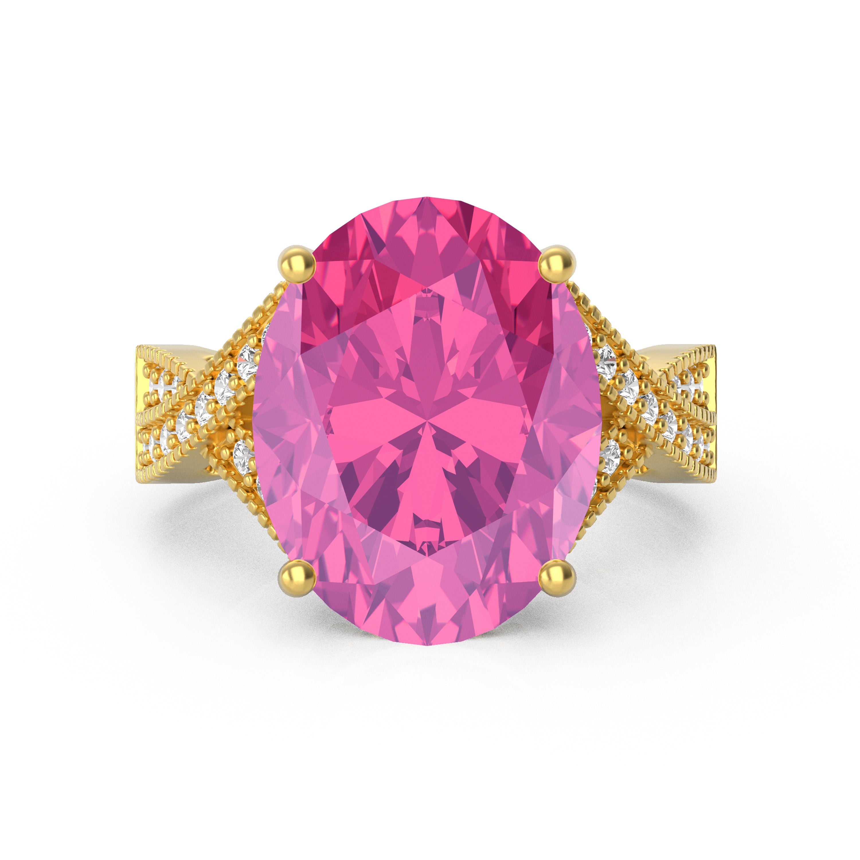 “Eye of Light” Ring accented with 9.35ct Cozumelique