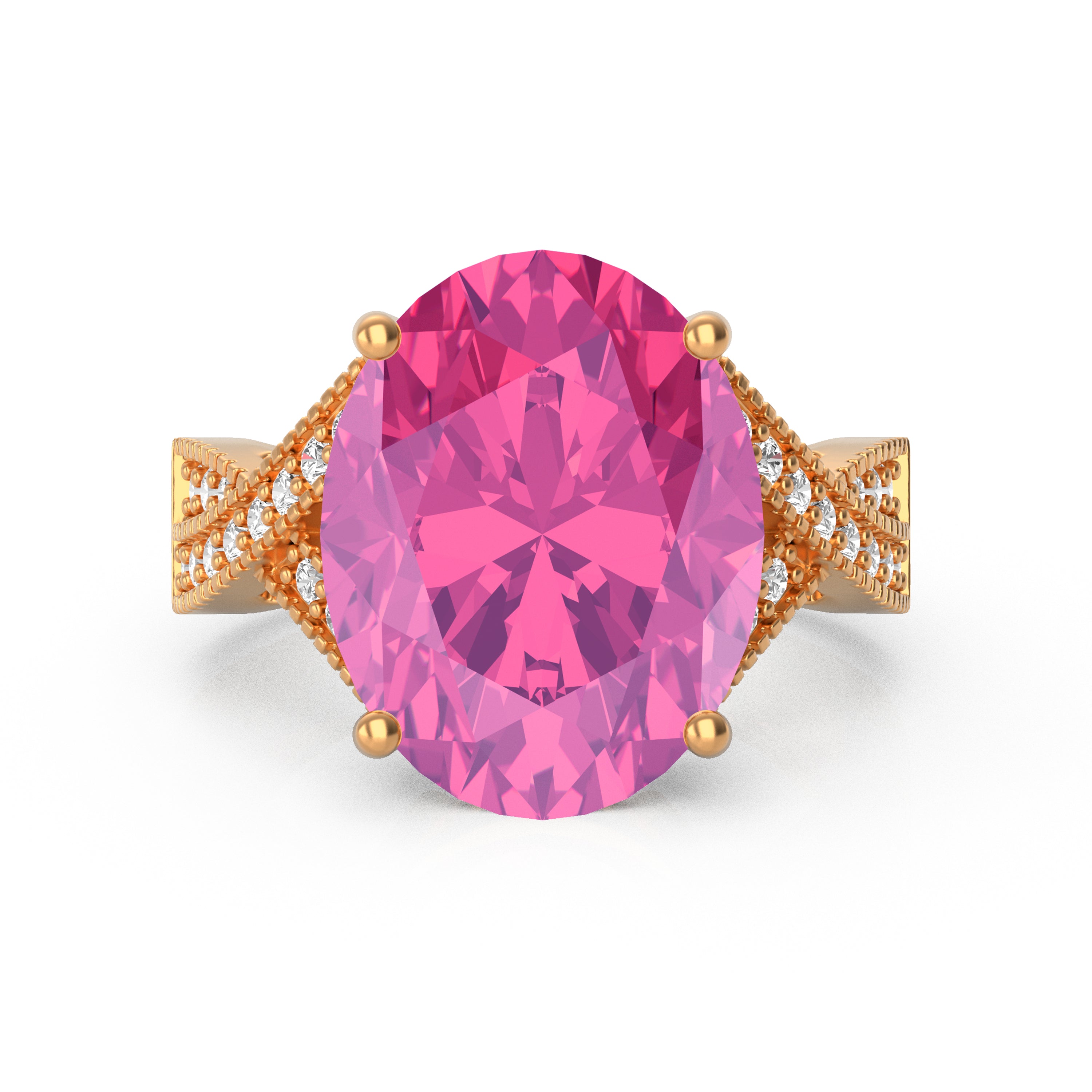“Eye of Light” Ring accented with 9.35ct Cozumelique