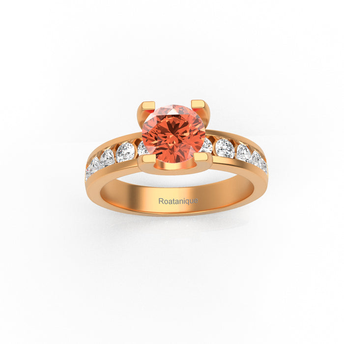 "Mine" Ring with 0.95ct Roatanique