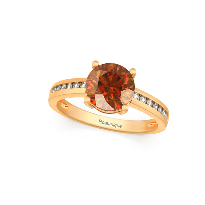"Luxury" Ring with 2.04ct Roatanique