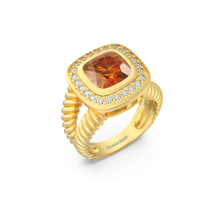"Monarch" Ring with 3.10ct Cozumelique