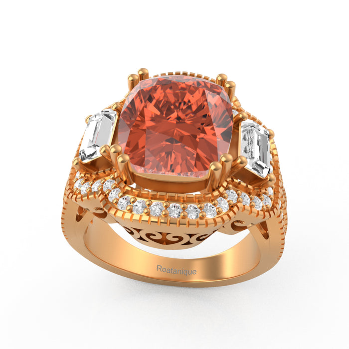 "Grandier" Ring with 3.05ct Dominicanique