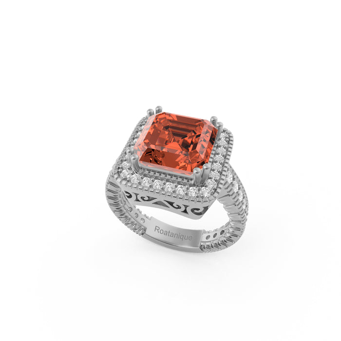 "Beauty in Detail" Ring with 4.12ct Roatanique
