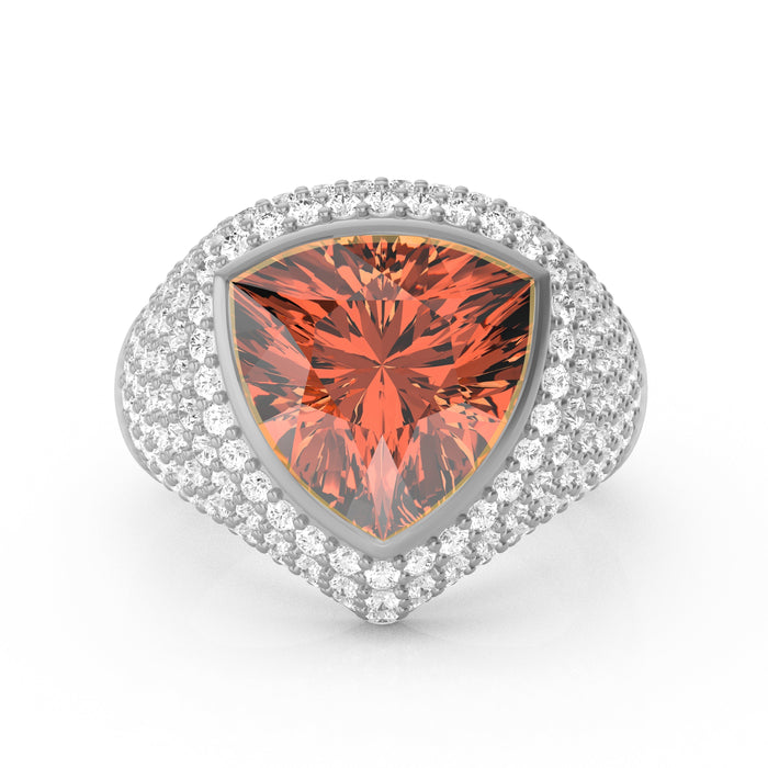 "Glamorous" Ring with 4.90ct Cozumelique