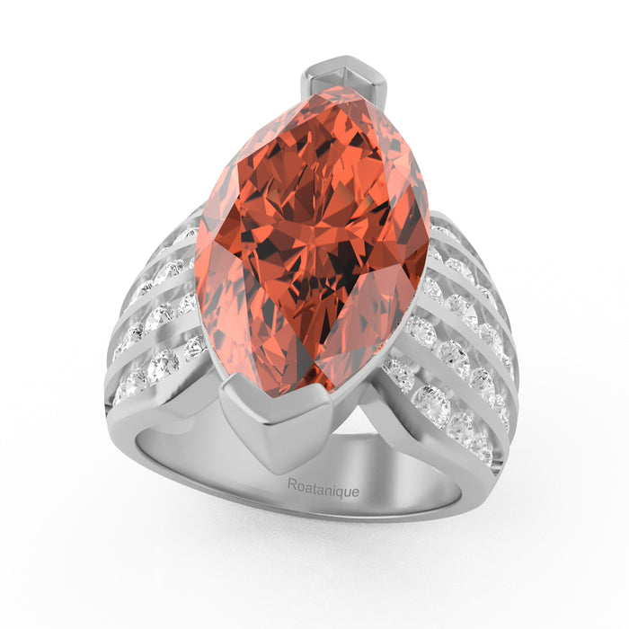 "Marquise Mama" Ring with 8.05ct Cozumelique
