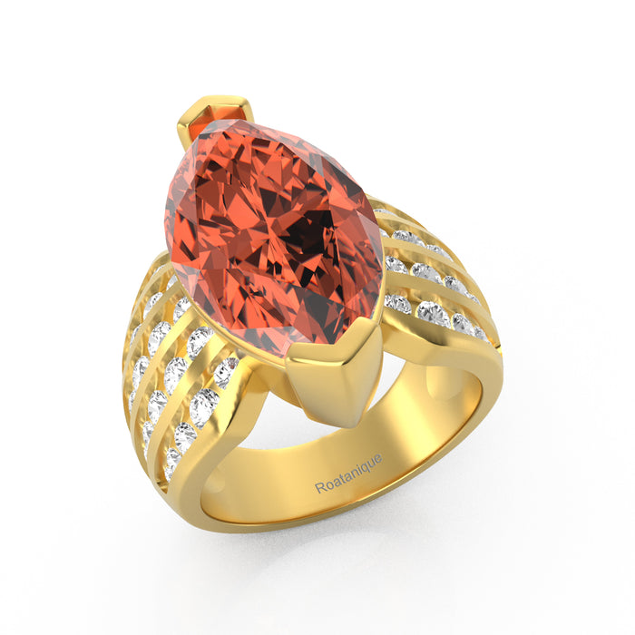 "Marquise Mama" Ring with 8.05ct Cozumelique