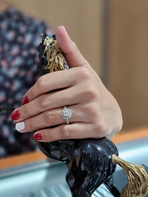 1.55cttw Solitaire Round Diamond Engagement Ring Women's 14kt Gold