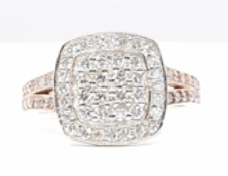 Amante Diamond Ring Women's 0.85ct tw with 14kt Gold Two-Tone