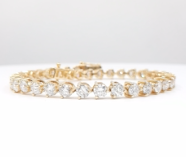 Fancy Diamond Bracelet Ladies 9.00ct tw - 14kt Gold
