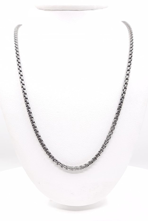 Diamond Marquise Necklace Silver 22