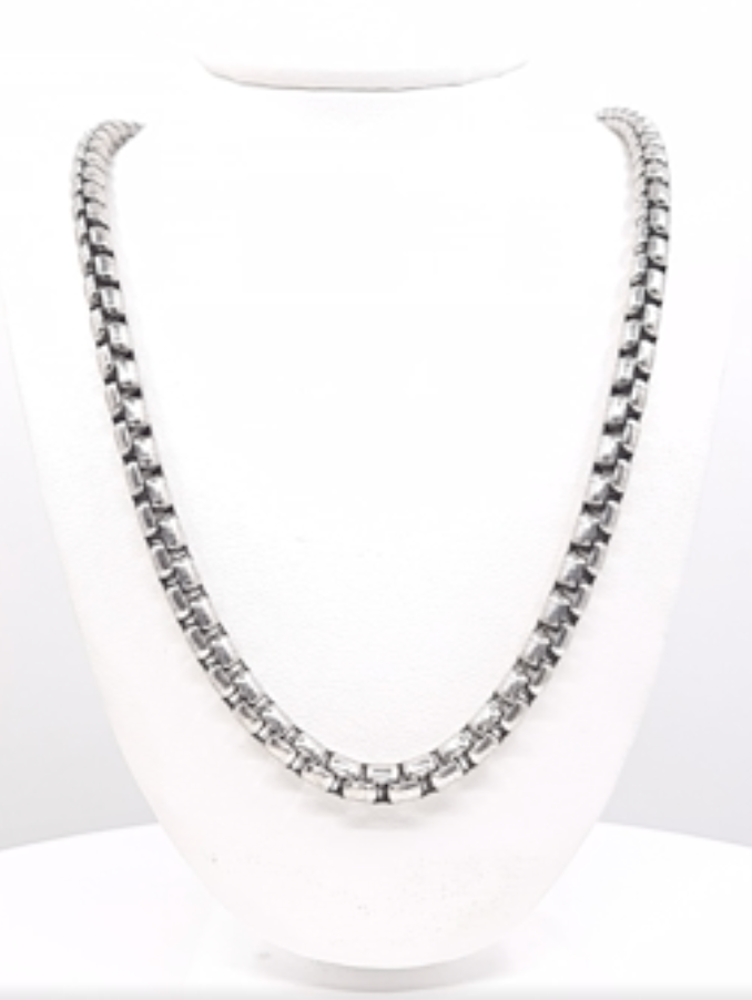 Diamond Marquise Necklace Silver 22