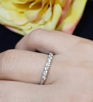 Diamond Band Women's 0.15ct tw with 14kt Gold