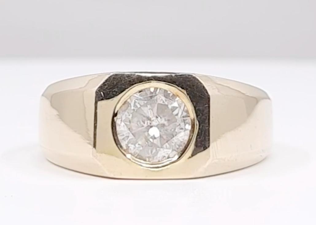 Men's Diamond Ring 1.27ct tw 14kt Gold