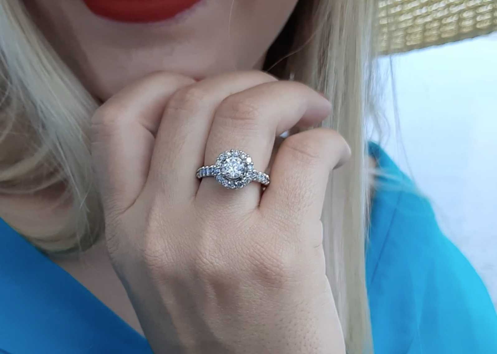 Diamond Ring Women's 2.18ct tw with 14kt Gold