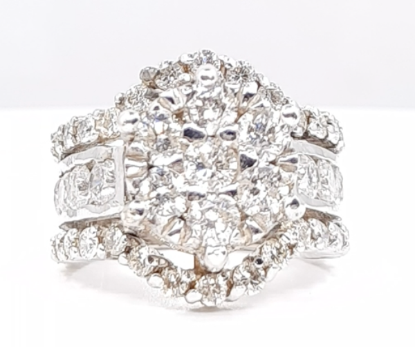 Diamond Ring Women's 4.00ct tw with 14kt Gold